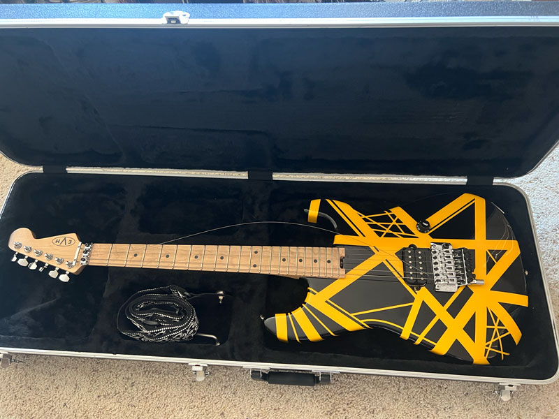 Van Hayden guitar with a broken string