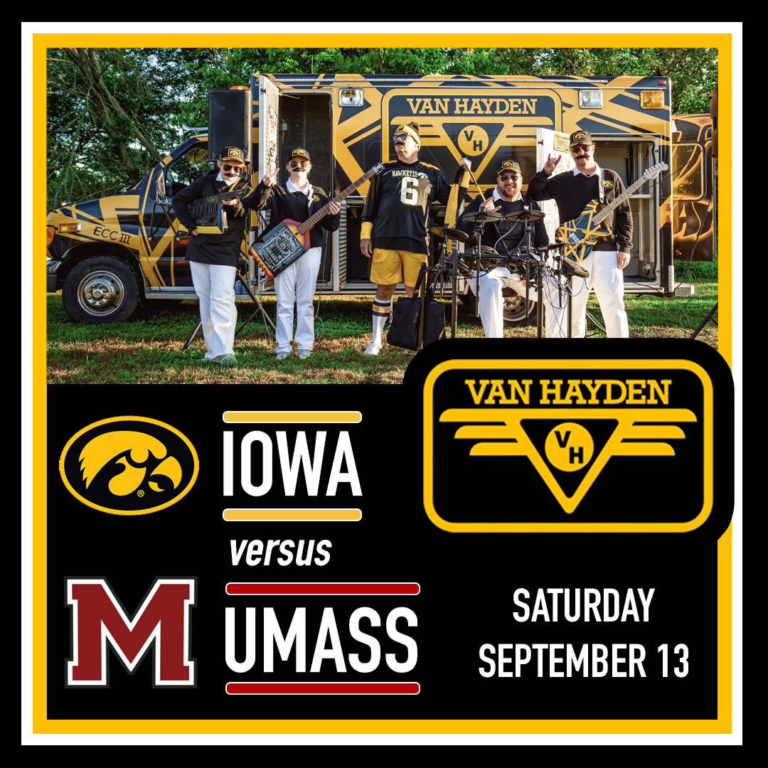 Van Hayden performing at the Iowa vs. UMass football game on Saturday, September 13, 2025