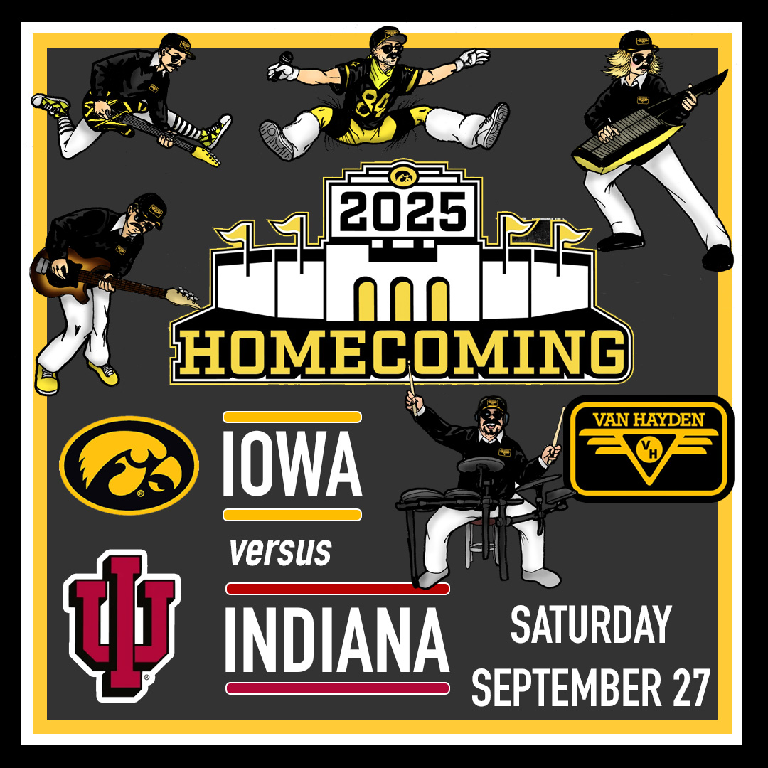 Van Hayden performing at the Iowa vs. Indiana football game on Saturday, September 27, 2025