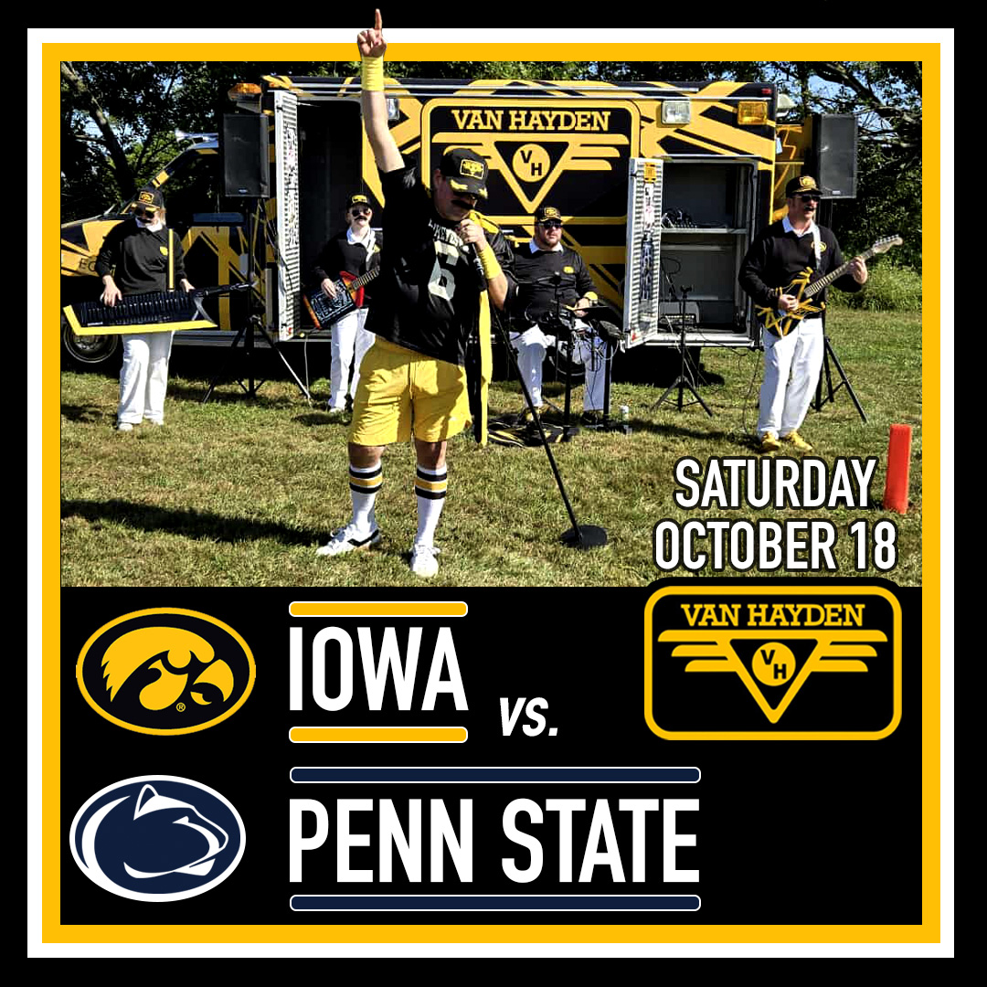 Van Hayden performing at the Iowa vs. Penn State football game on Saturday, October 18, 2025