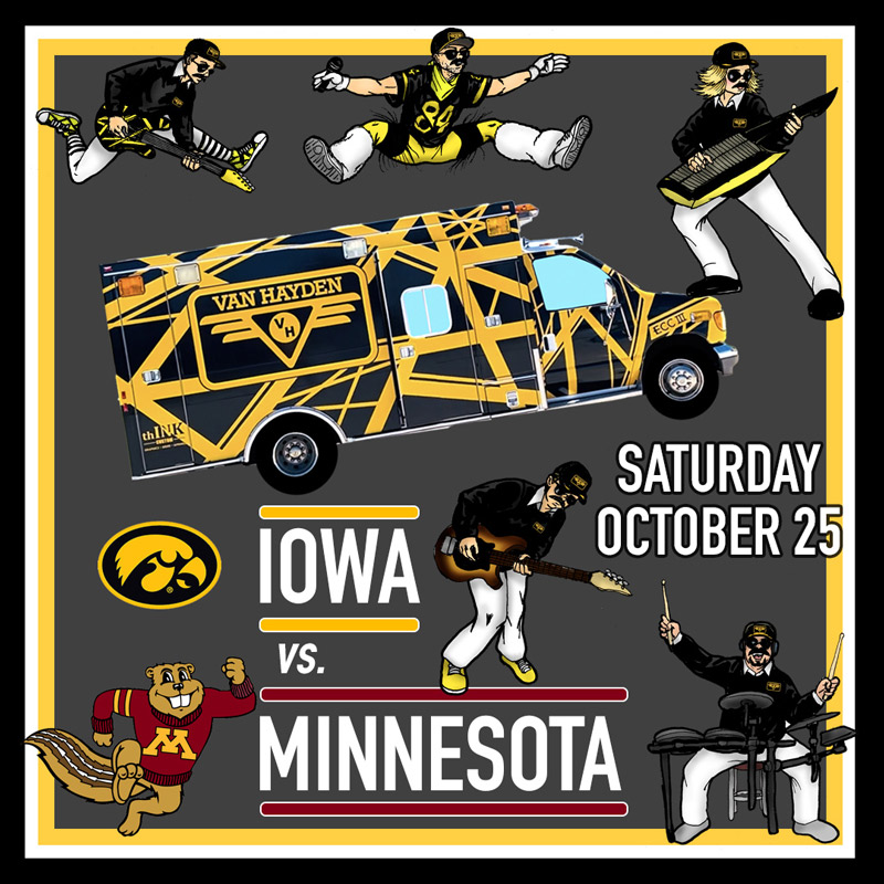 Van Hayden performing at the Iowa vs. Minnesota football game on Saturday, October 25, 2025